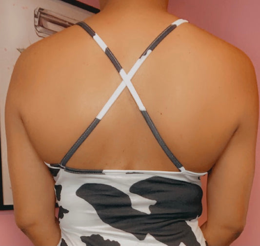 Black & White Bodycon Dress