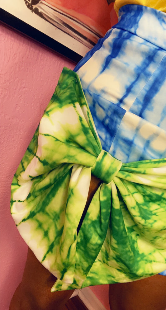 Tie-dye Big Bow Skirt