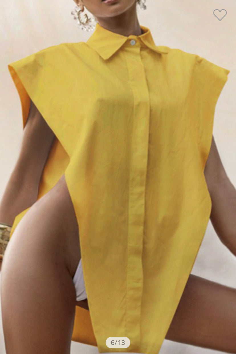 💛 The “Golden Authority” Structured Shirt