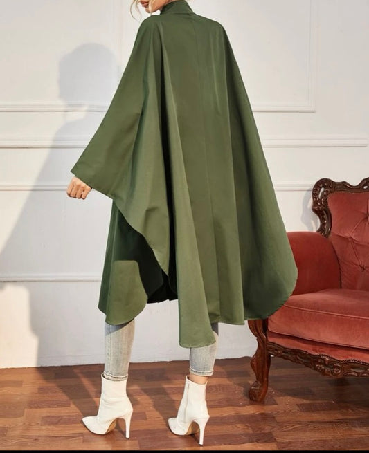 The “Modern Muse” Luxe Cape Coat